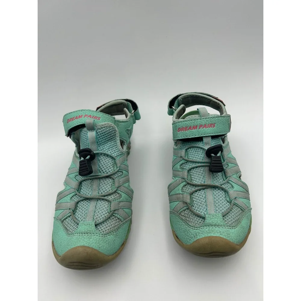 Dream Pairs Kids Mint Green Sport Sandals Closed Toe Hiking Water Shoes Size 6